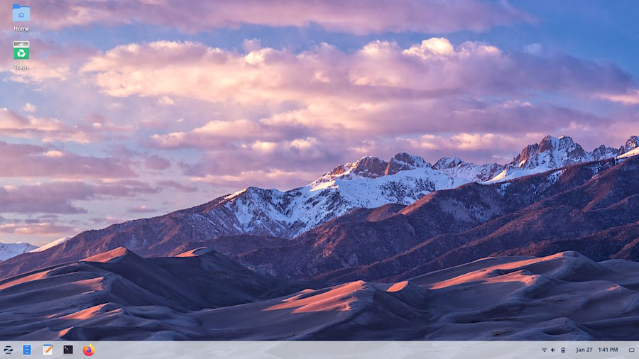 Screenshot of Zorin OS desktop